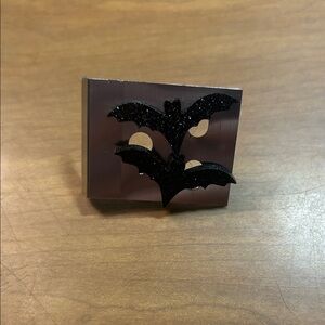 Gothic Black Bat earrings